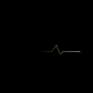 Animated gold pulse line — DIO by Sentia